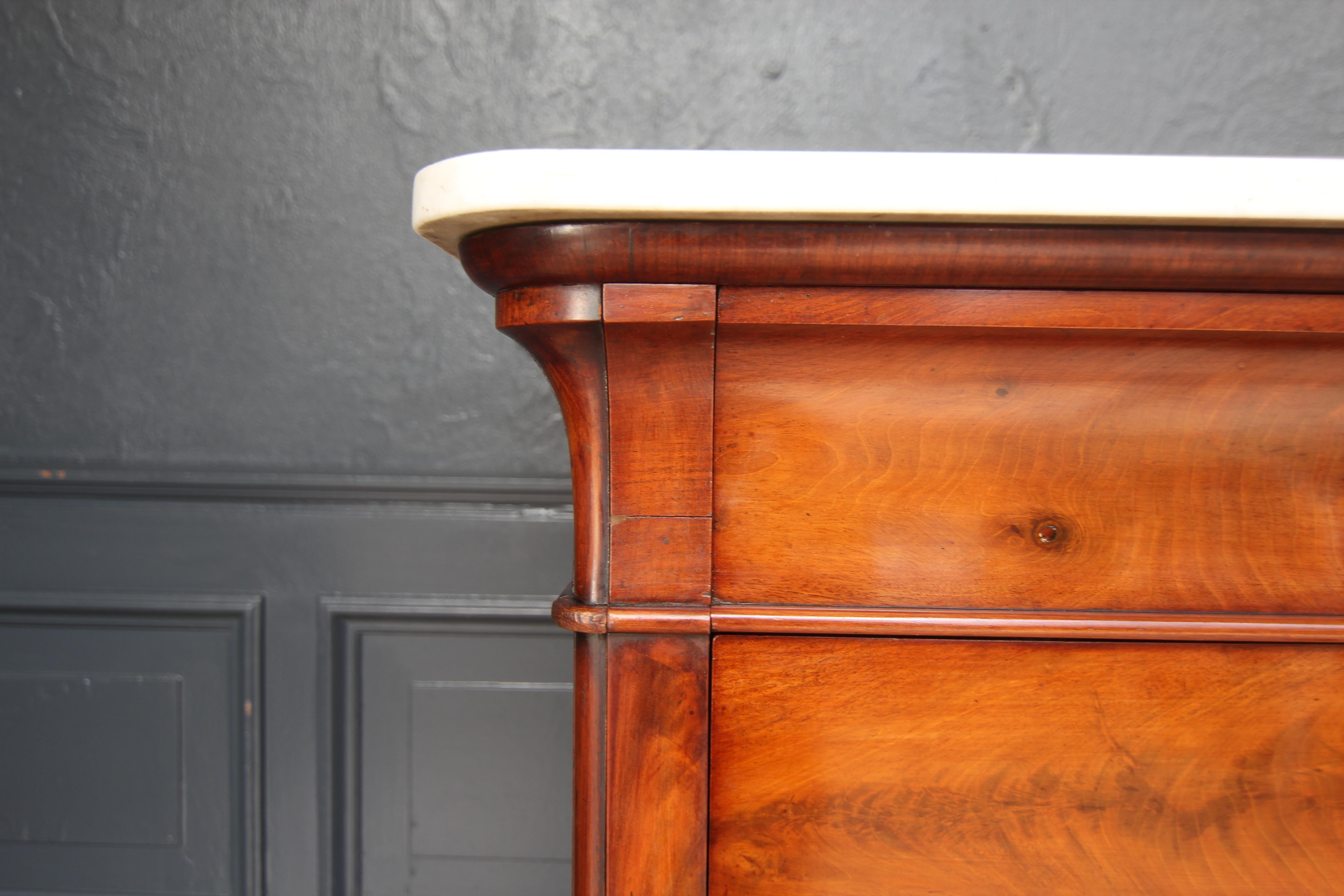 19th Century Louis Philippe Semainier High Chest of Drawers For Sale 5