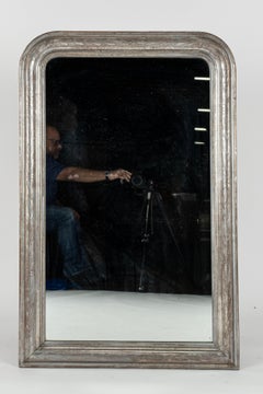 Specchio d'argento Louis Philippe del XIX secolo