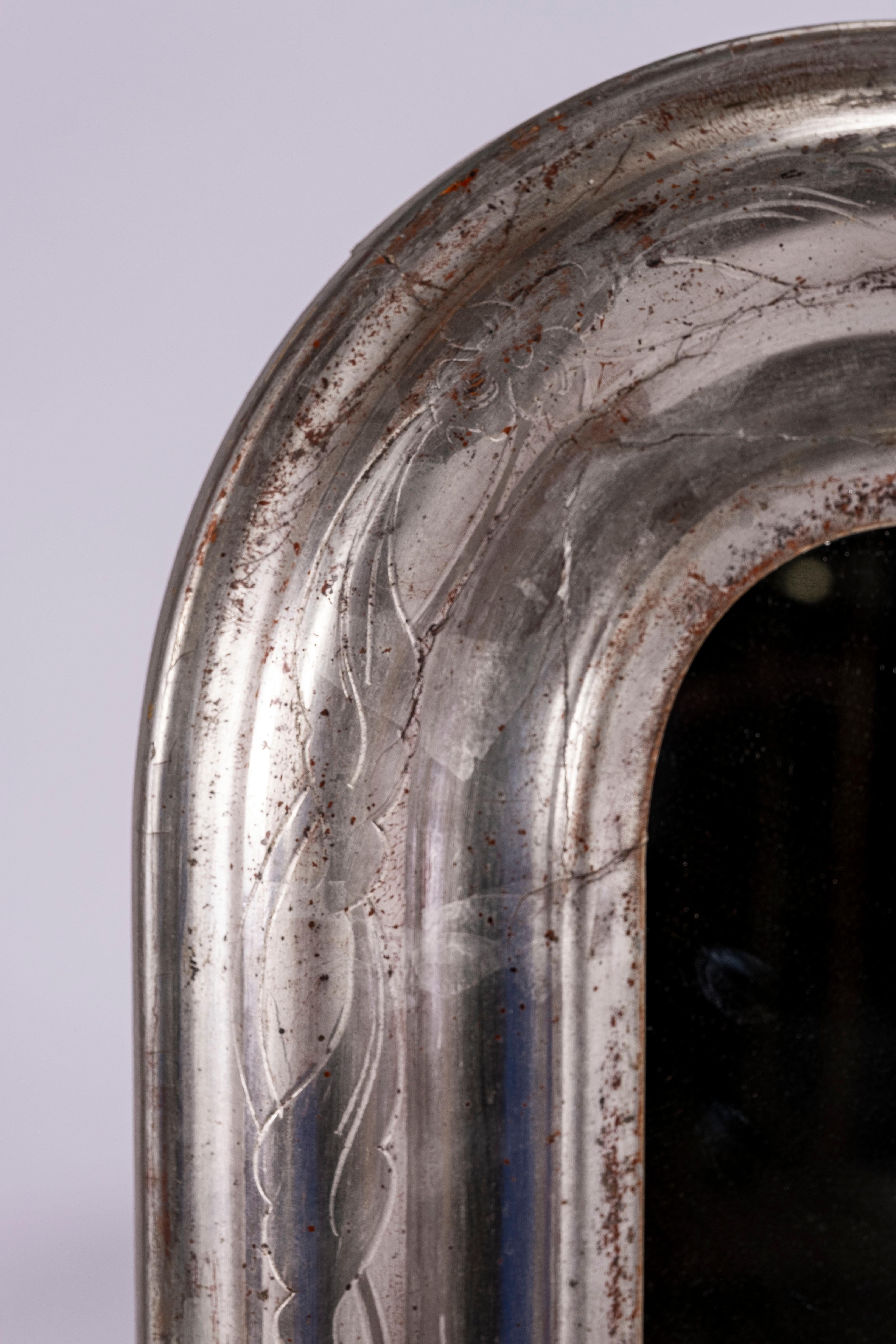 19th Century Louis Philippe Silver Mirror 2