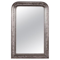 Miroir Louis Philippe argenté du 19ème siècle---MC CONNELL GUEST ROOM