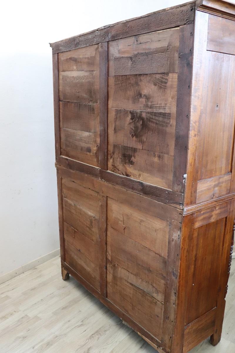 19th Century Louis Philippe Solid Poplar Wood Antique Wardrobe, Armoire en vente 3