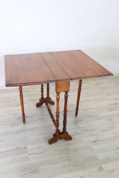 19th Century Louis Philippe Solid Walnut Antique Tilt-Top Table