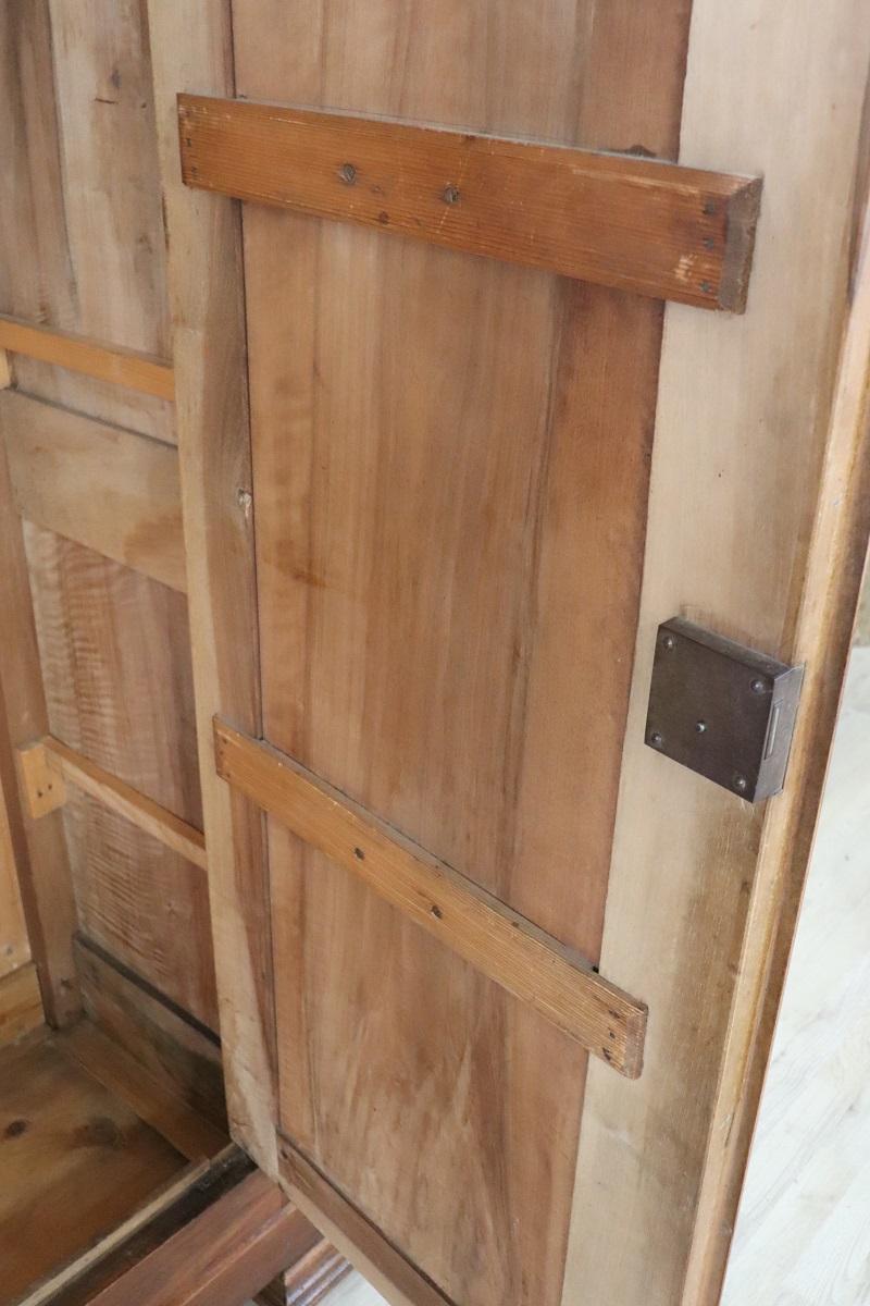 19th Century Louis Philippe Solid Walnut Antique Wardrobe or Armoire 3