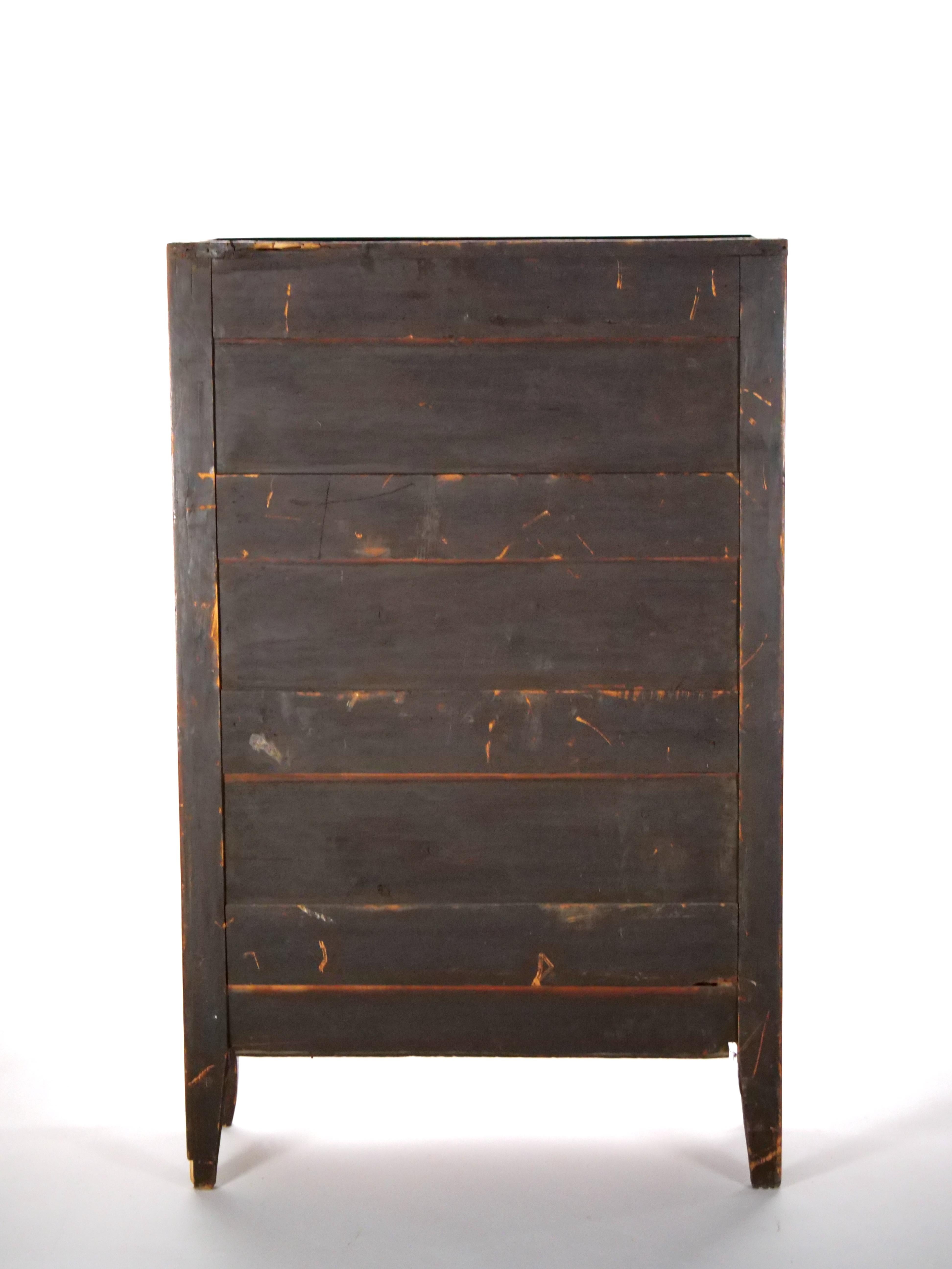 19th Century Louis Philippe Style Fall Front Secretary Chest For Sale 1