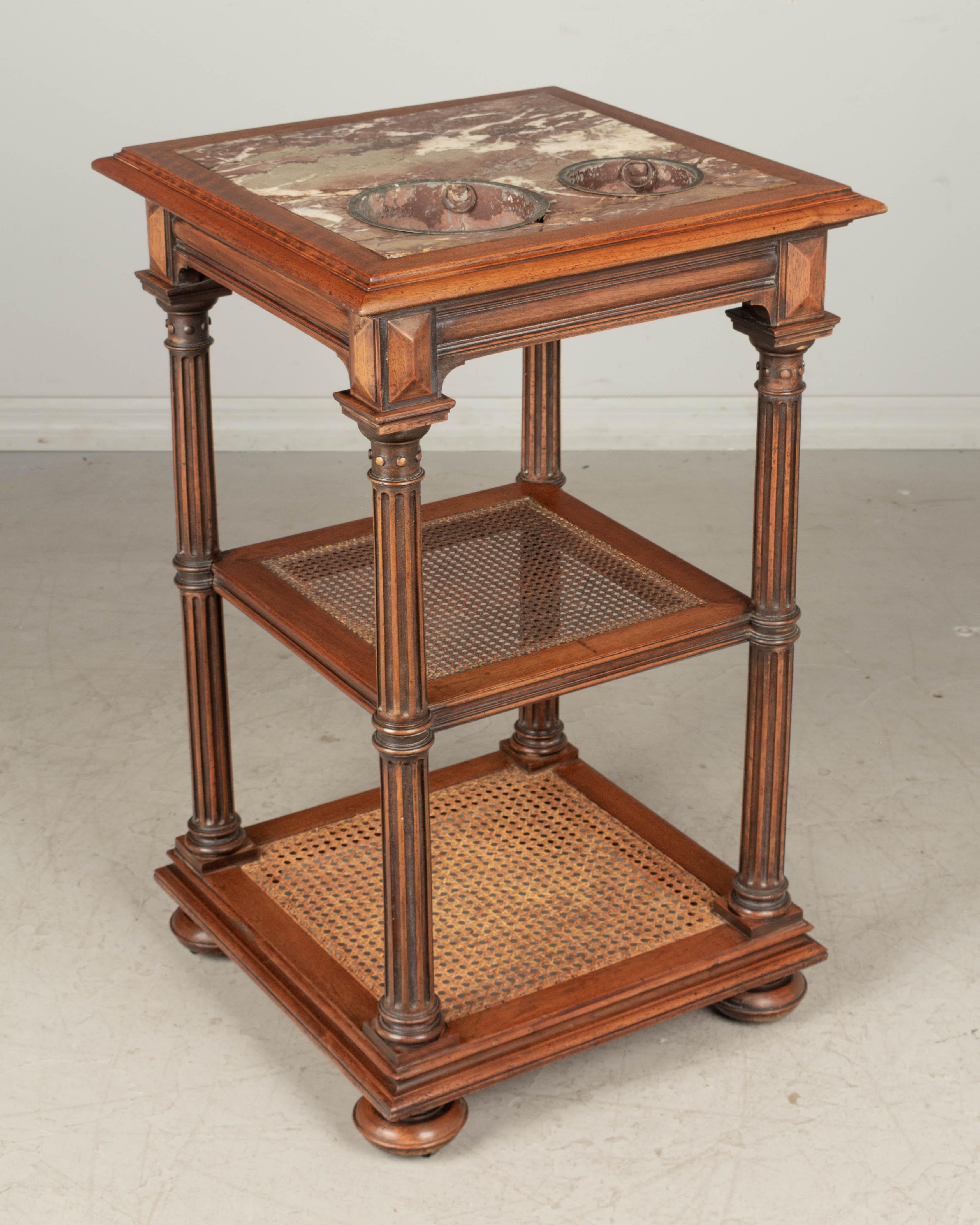 French 19th Century Louis Philippe Style Rafraichissoir Side Table For Sale