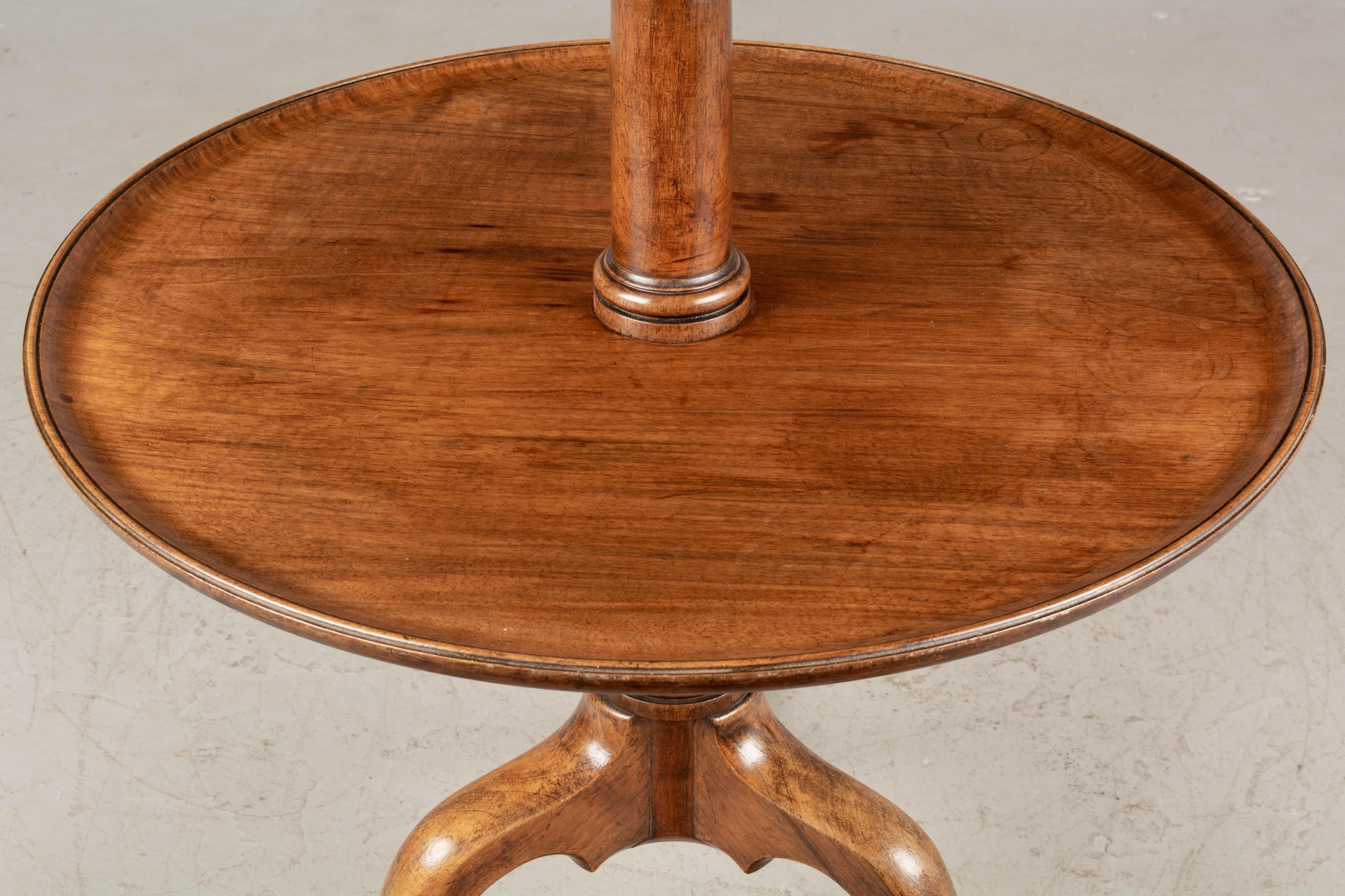 19th Century Louis Philippe Tiered Pedestal Table or Stand In Good Condition In Winter Park, FL