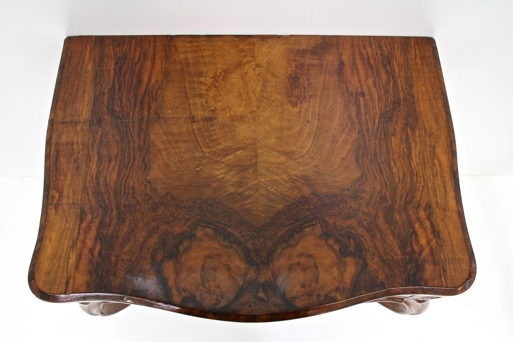 19th Century Louis Philippe Wall Console Table With Drawer, Austria ca. 1860 For Sale 5