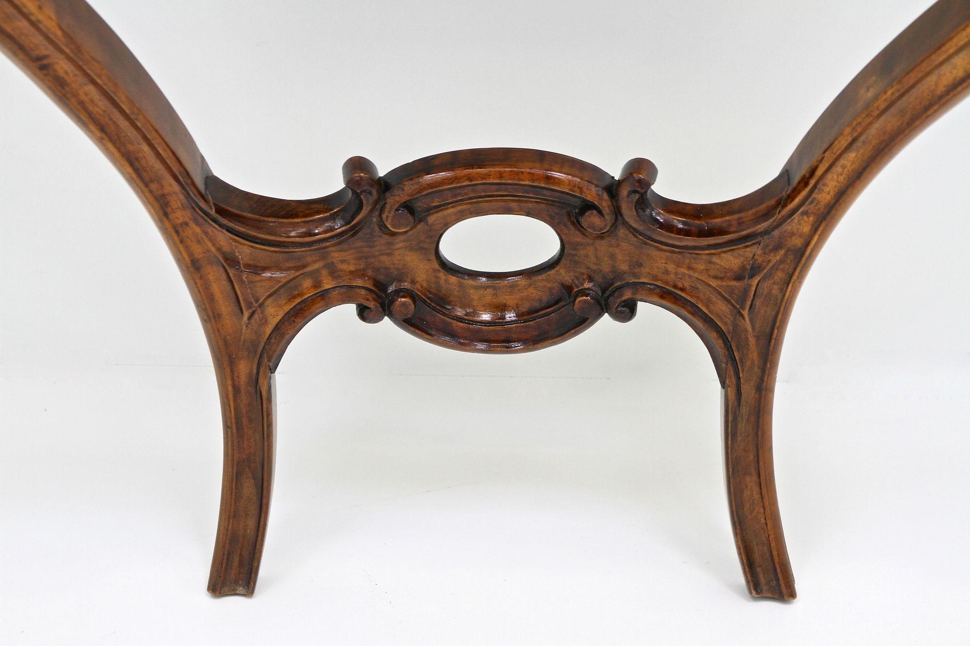 19th Century Louis Philippe Wall Console Table With Drawer, Austria ca. 1860 For Sale 3