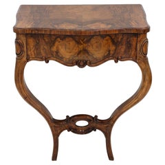 19th Century Louis Philippe Wall Console Table With Drawer, Austria ca. 1860