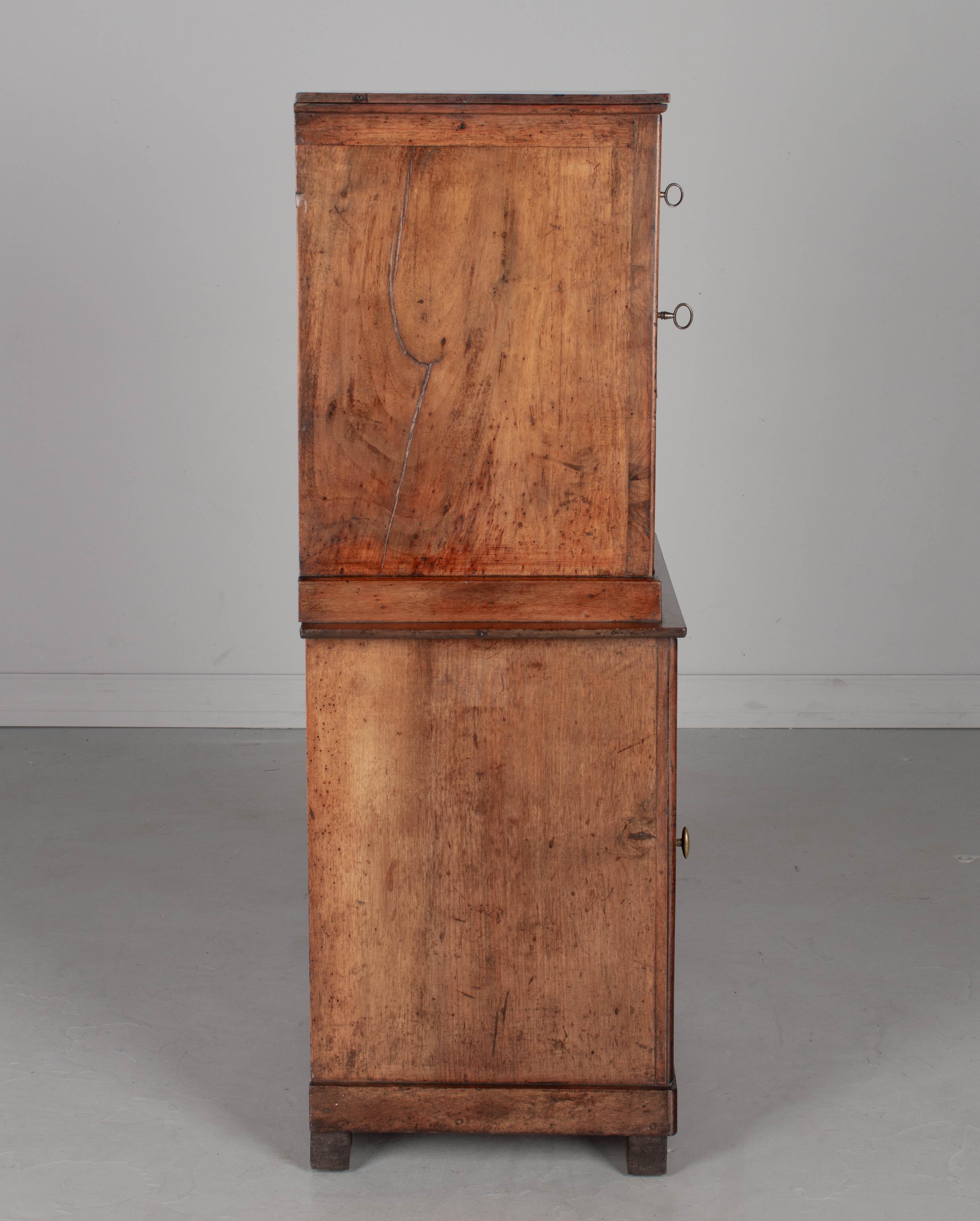 19th Century Louis Philippe Walnut Cabinet For Sale 2