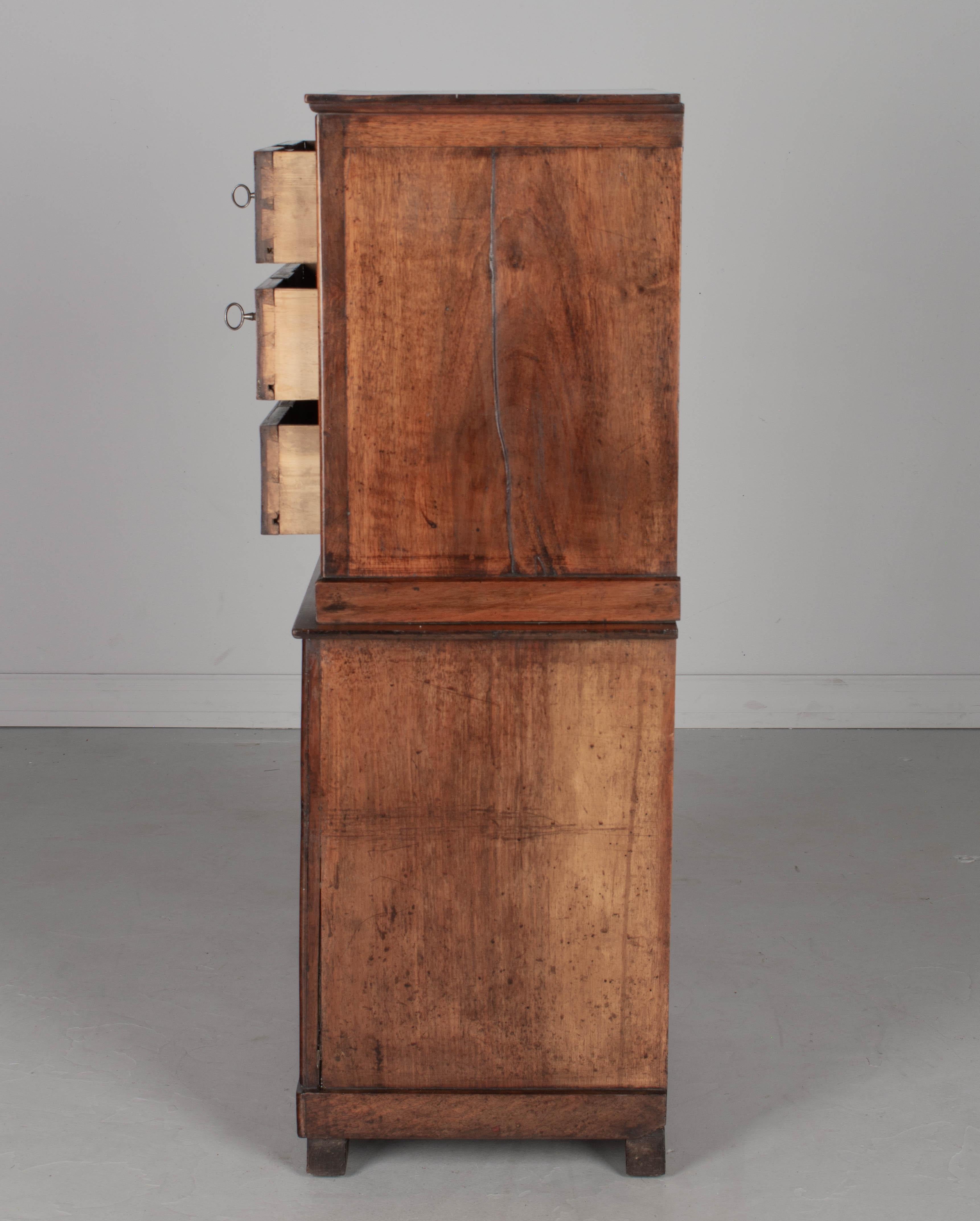 19th Century Louis Philippe Walnut Cabinet For Sale 4