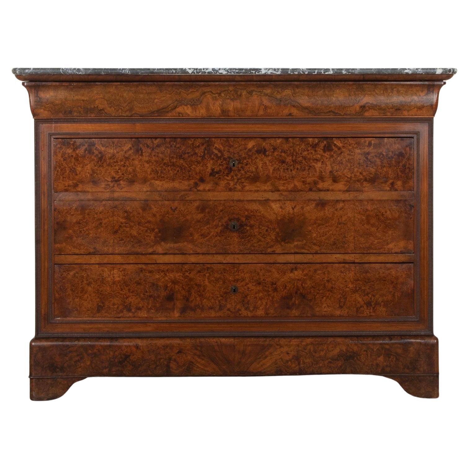 Commode in noce Louis Philippe del XIX secolo in vendita