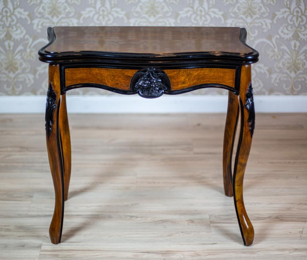 European 19th Century Louis Philippe Walnut Game Table For Sale