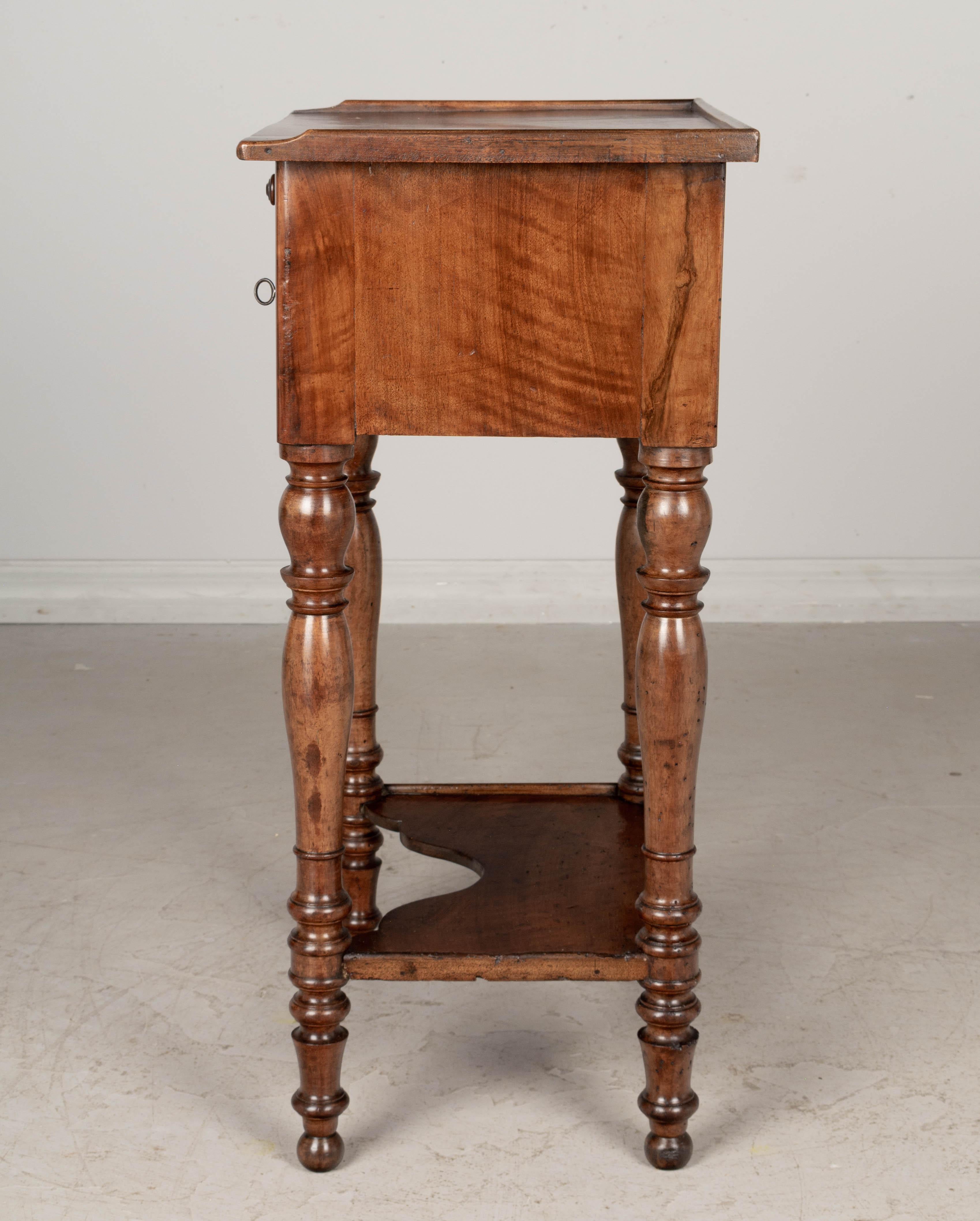 19th Century Louis Philippe Walnut Side Table 2