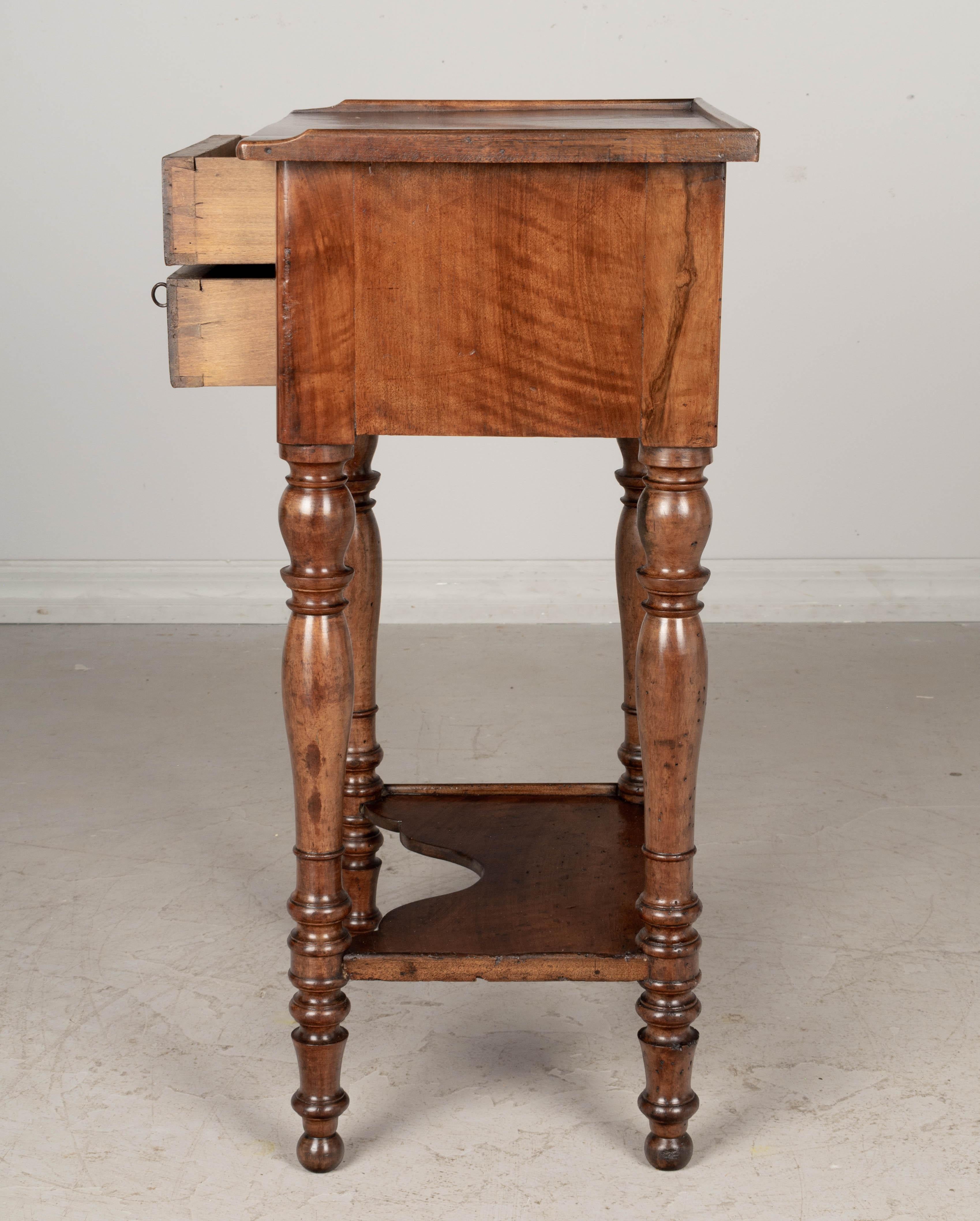 19th Century Louis Philippe Walnut Side Table 3