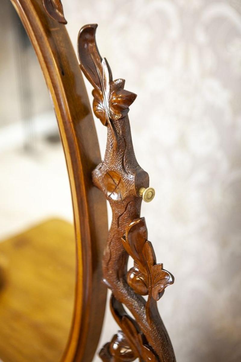 Louis Philippe Walnut Wood & Veneer Dressing Table, Late 19th Century For Sale 5