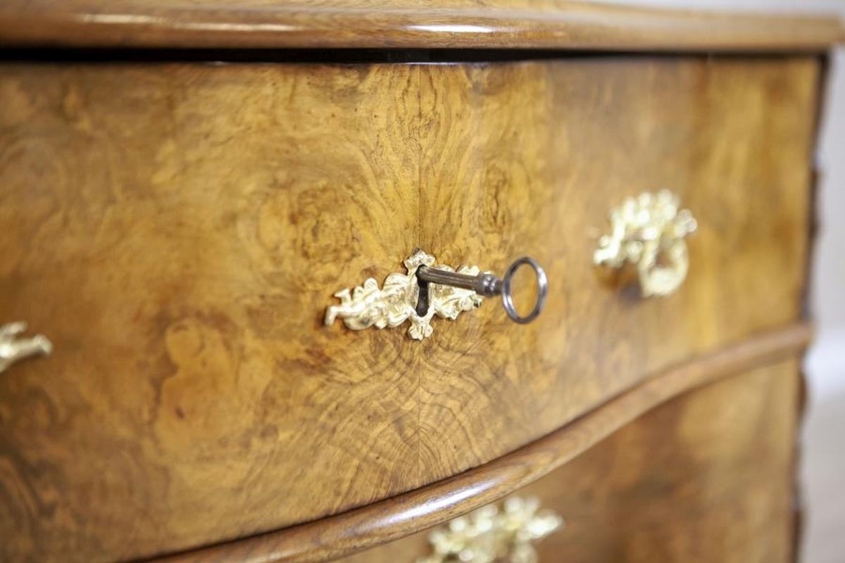 Louis Philippe Walnut Wood & Veneer Dressing Table, Late 19th Century For Sale 9