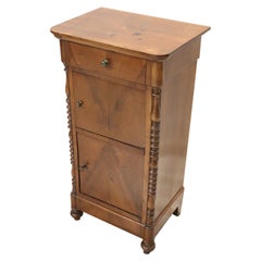 19th Century Louis Philippe Walnut Wood Antique Nightstand