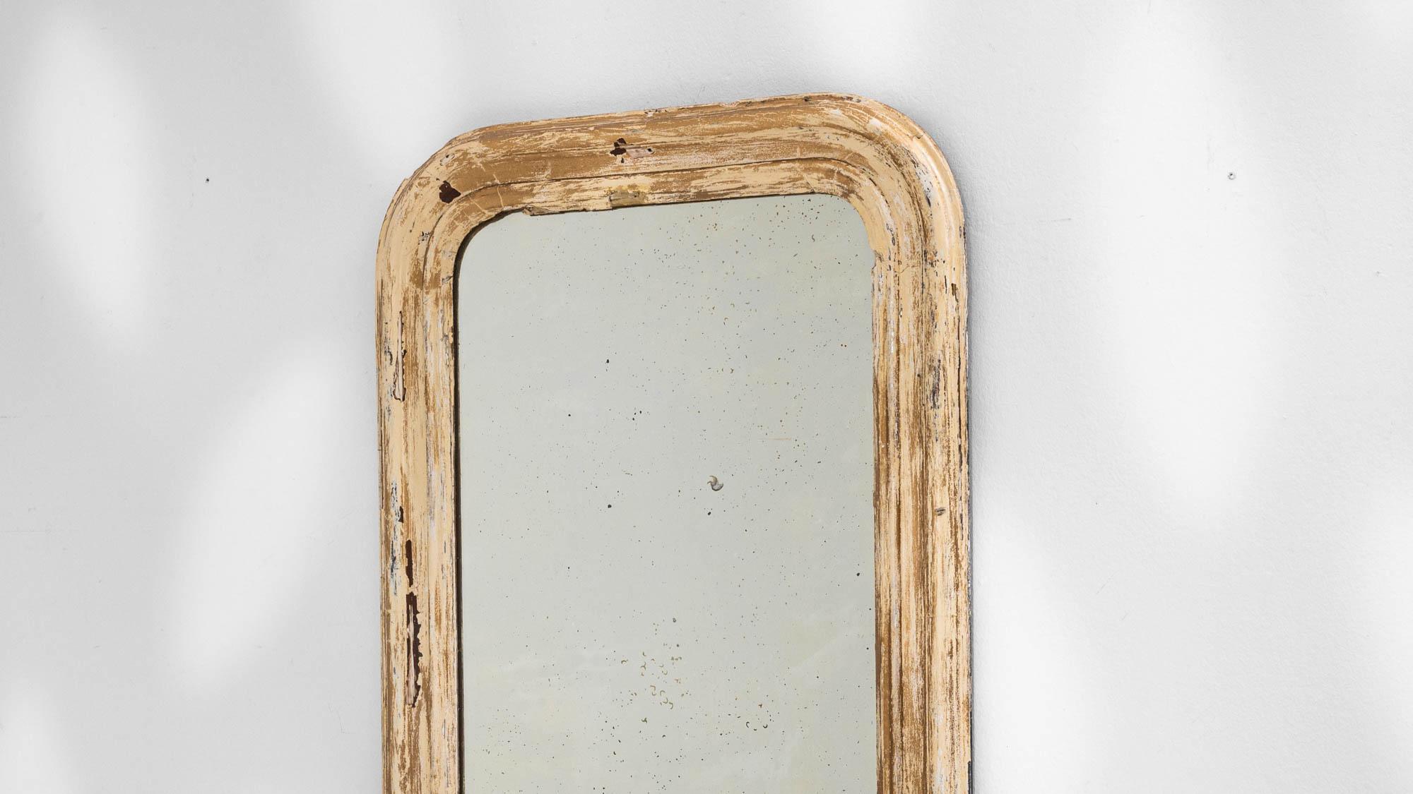 19th Century Louis Phillipe French White Patinated Mirror For Sale 6
