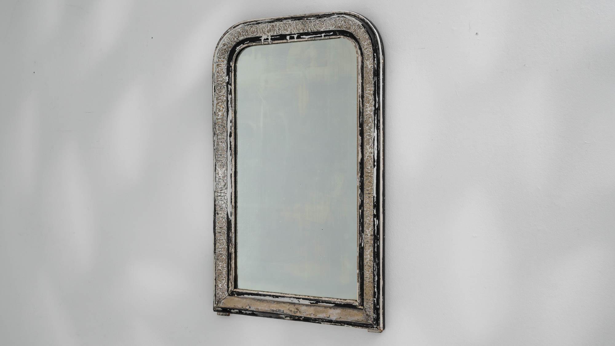 19th Century Louis Phillipe French White Patinated Mirror 4