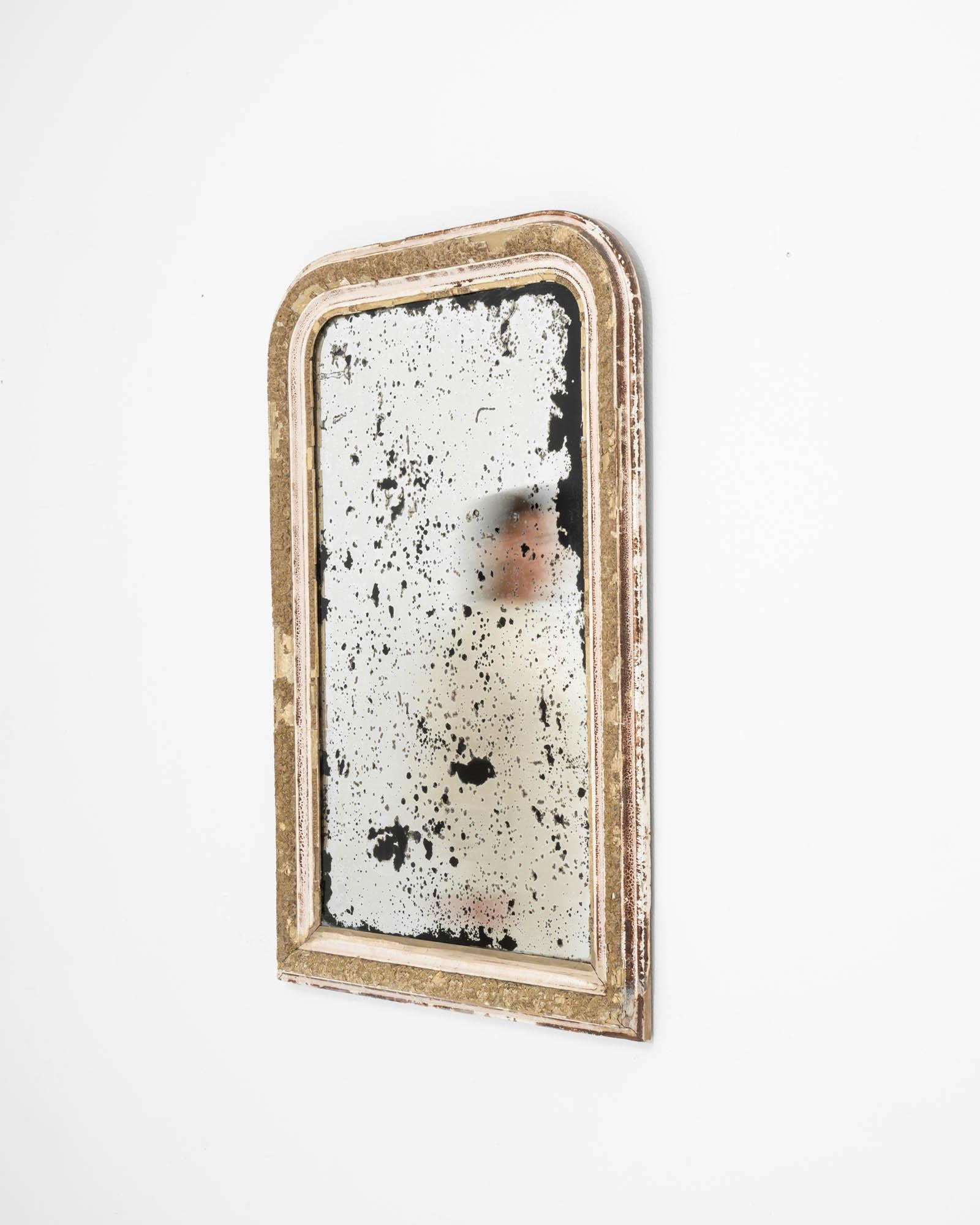 19th Century Louis Phillipe French White Patinated Mirror 2