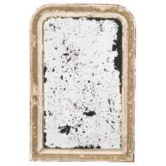 19th Century Louis Phillipe French White Patinated Mirror