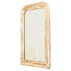 19th Century Louis Phillipe French White Patinated Mirror