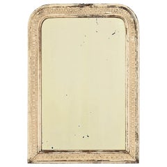 19th Century Louis Phillipe French White Patinated Mirror