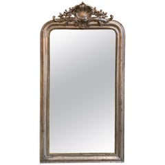 Antique 19th Century Louis Phillipe Mirror with Crest