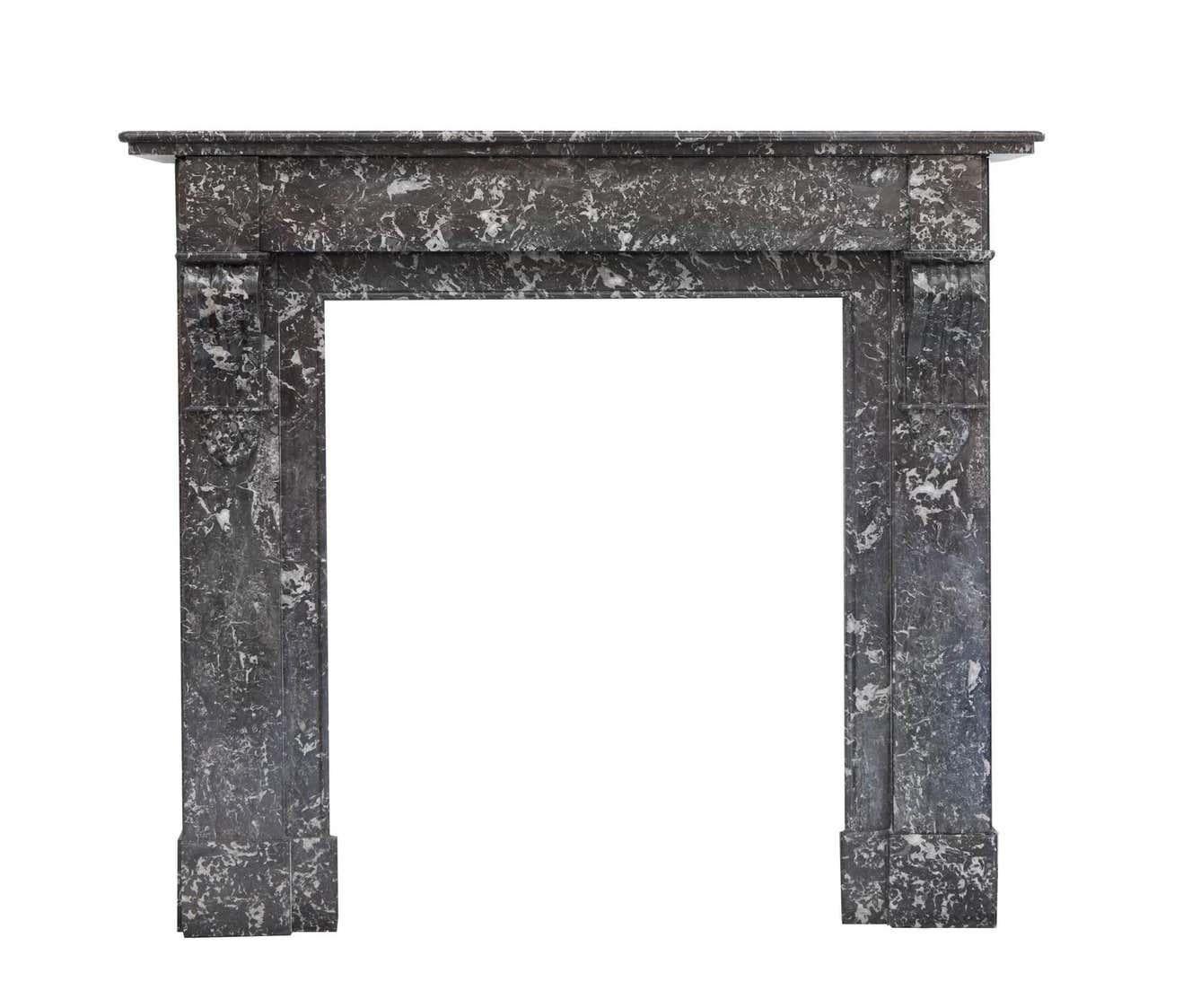 Louis Philippe 19th Century Louis Phillipe Style Anne's Marble Fireplace Mantel For Sale