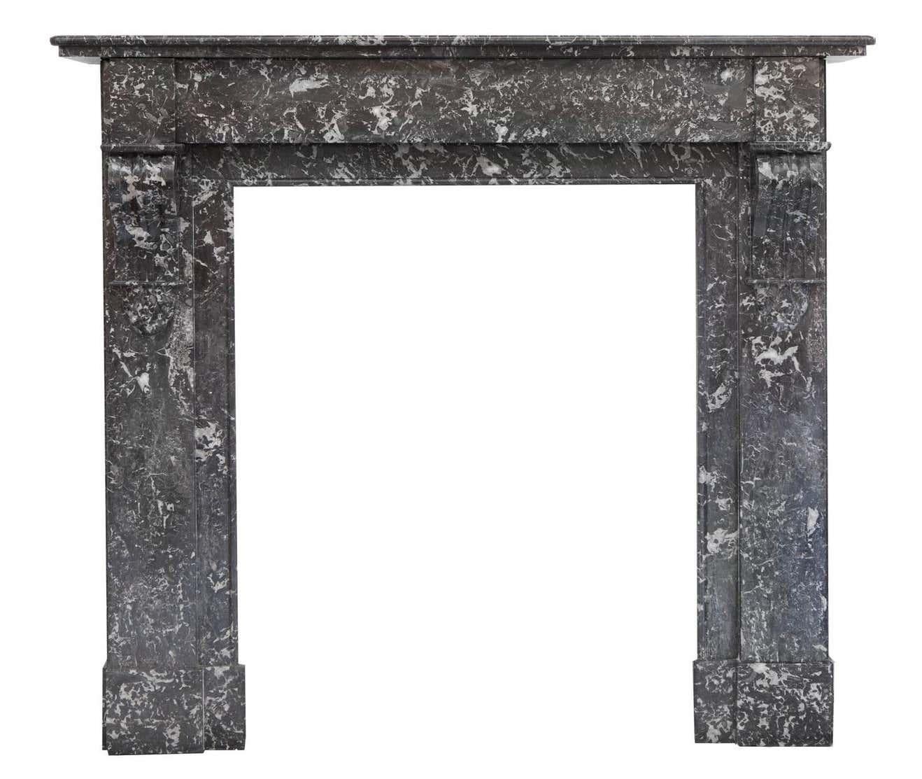 19th Century Louis Phillipe Style Anne's Marble Fireplace Mantel For Sale 2