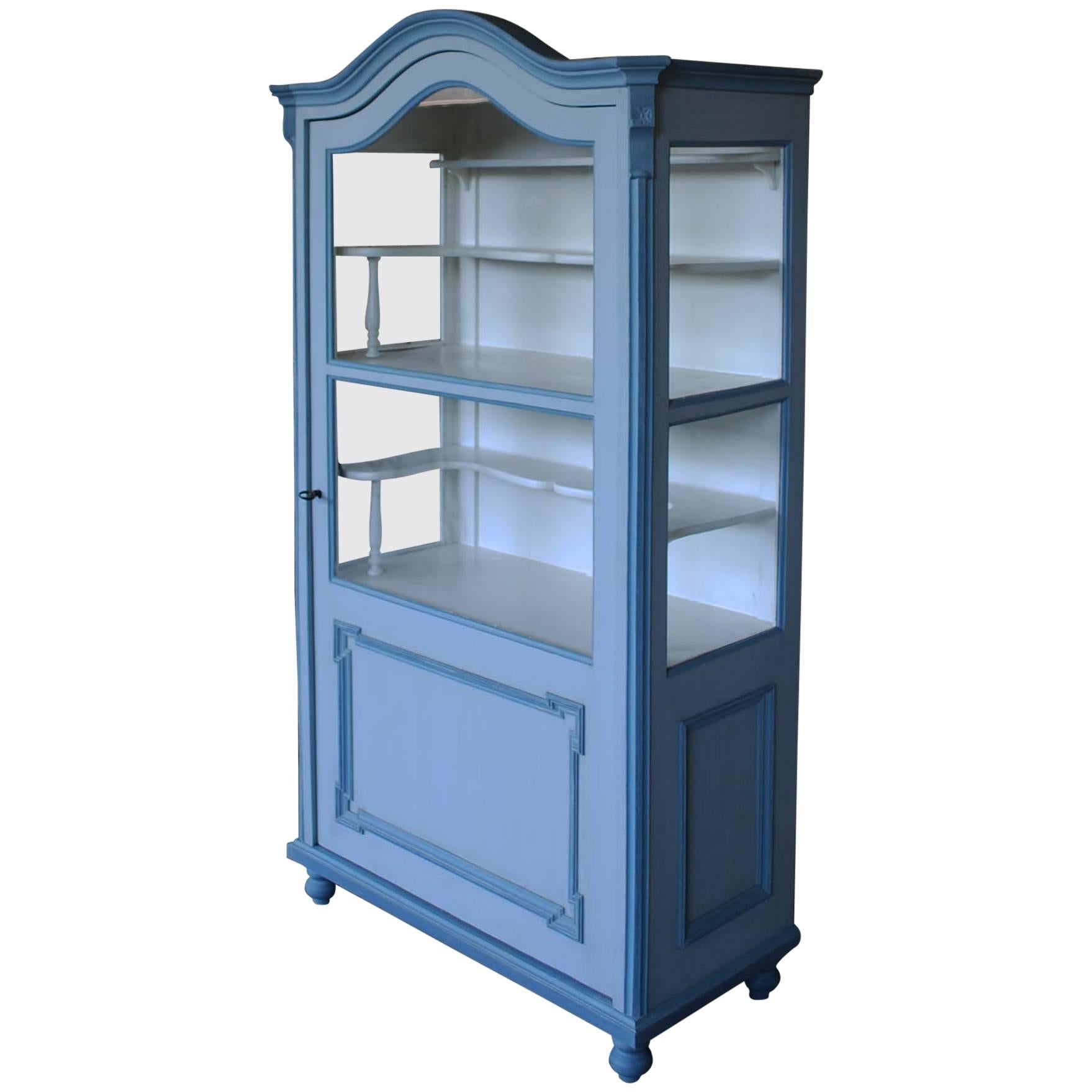 19th Century Louis Quinze Petite French Display Armoire For Sale