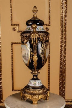 19th Century Louis Seize Style Napoleon III Sèvre Porcelain Vase