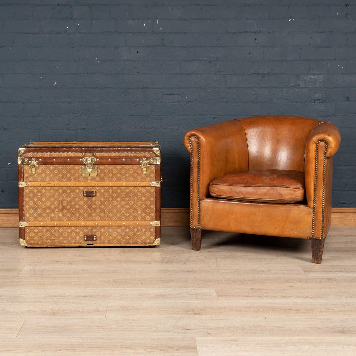 French 19th Century Louis Vuitton Trunk in Woven Canvas, Paris, circa 1896