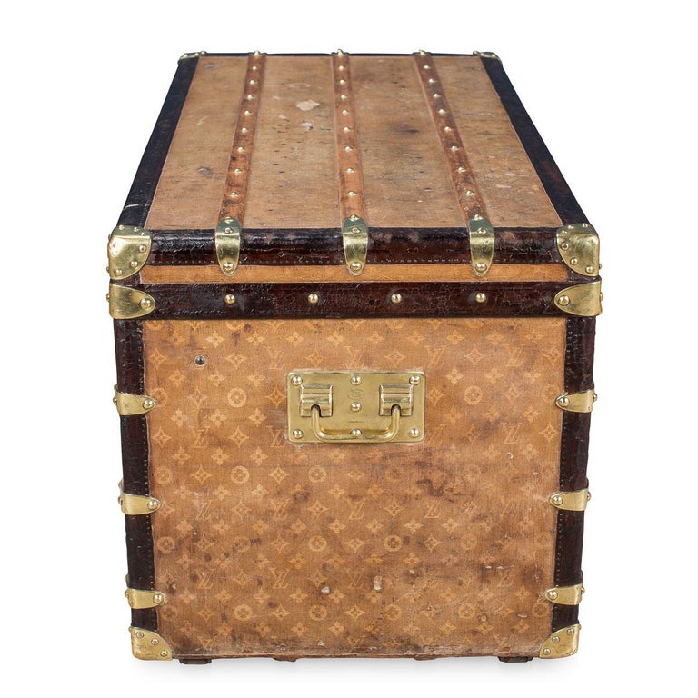 Louis Vuitton Late 1800s Steamer Trunk for Sale in Fort Lauderdale