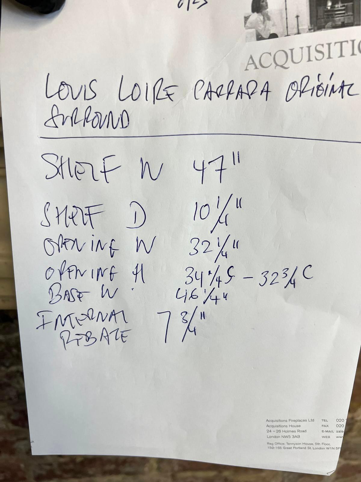 Cornice per caminetto in marmo bianco di Carrara Louis del XIX secolo in vendita 4