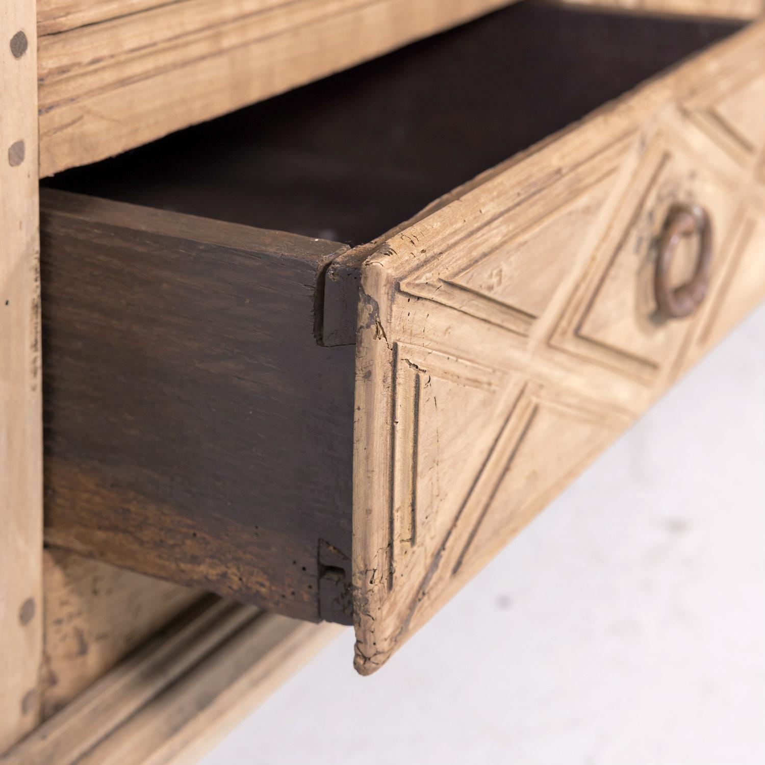 19th Century Louis XIII Style Bleached Walnut Buffet d'Appui 5