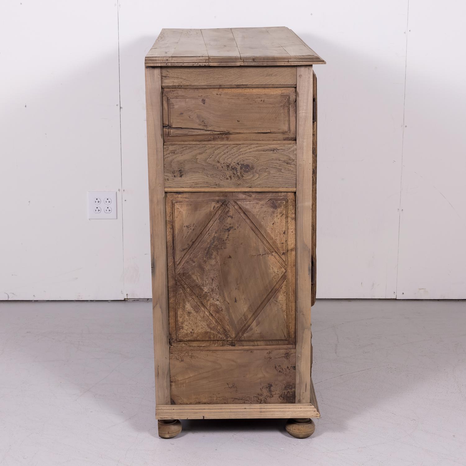 19th Century Louis XIII Style Bleached Walnut Buffet d'Appui 8