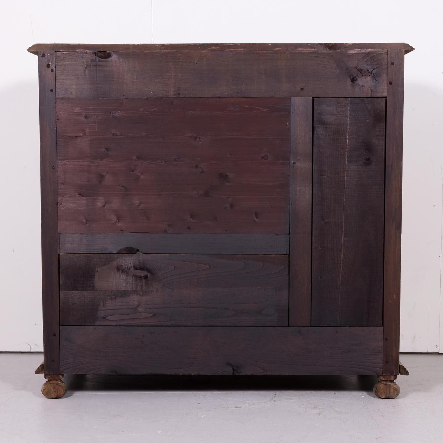 19th Century Louis XIII Style Bleached Walnut Buffet d'Appui 12