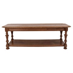 19th Century Louis XIII Style Oak Drapers Table