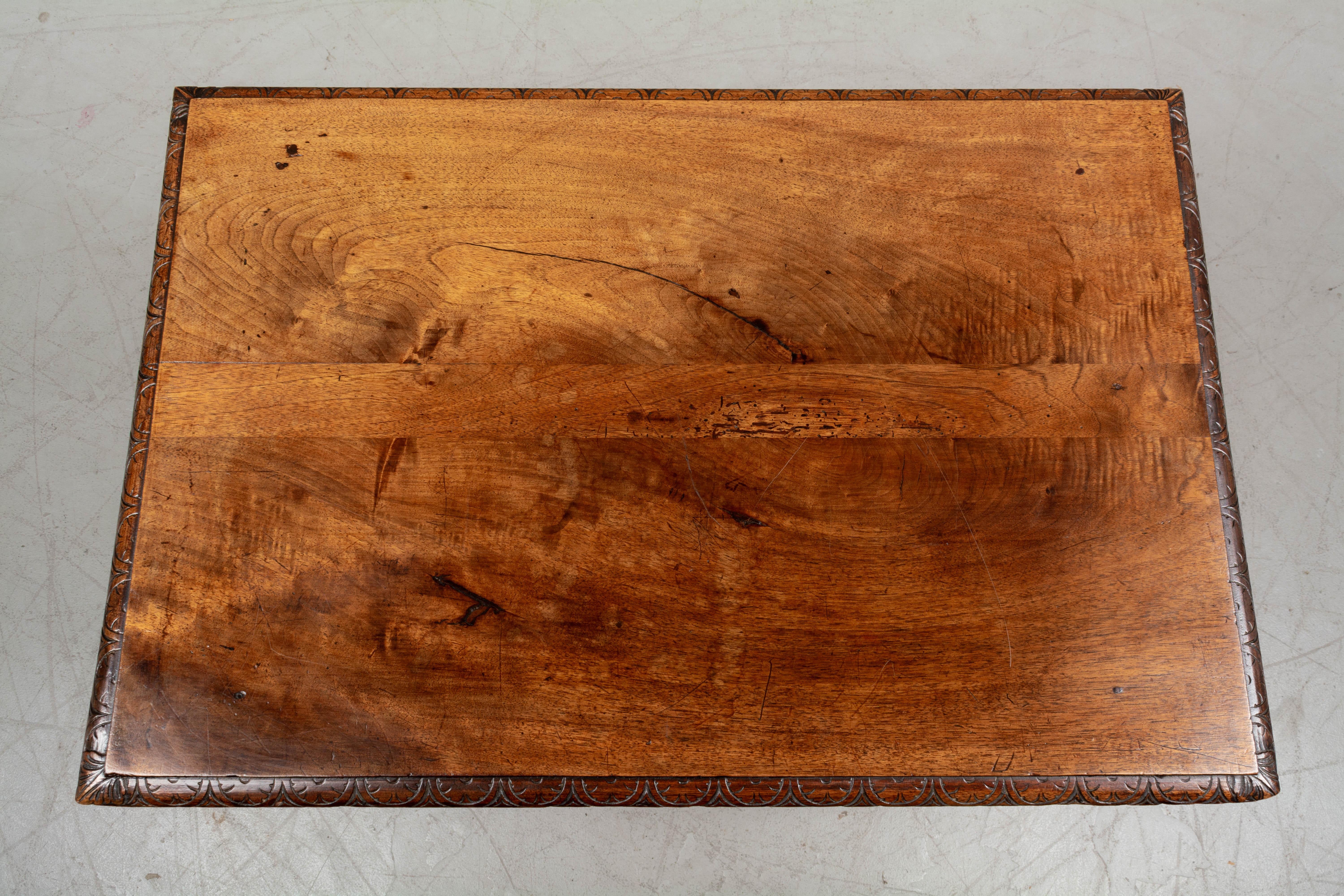 19th Century Louis XIII Style Walnut Side Table 1
