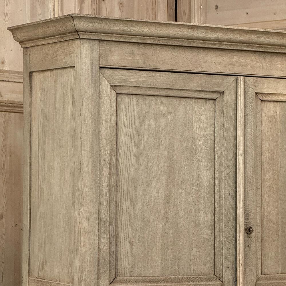 Fait main Buffet Louis XIV du 19ème siècle en Oak Oak décapé en vente