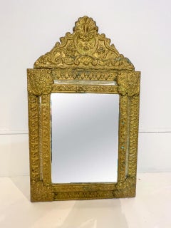 Louis XIV Repoussé Mirror, 19th Century