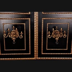 19th Century Louis XIV Style Bronze Pair of Wall Lights