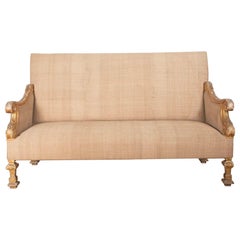 19. Jahrhundert Louis XIV Stil Giltwood Sofa
