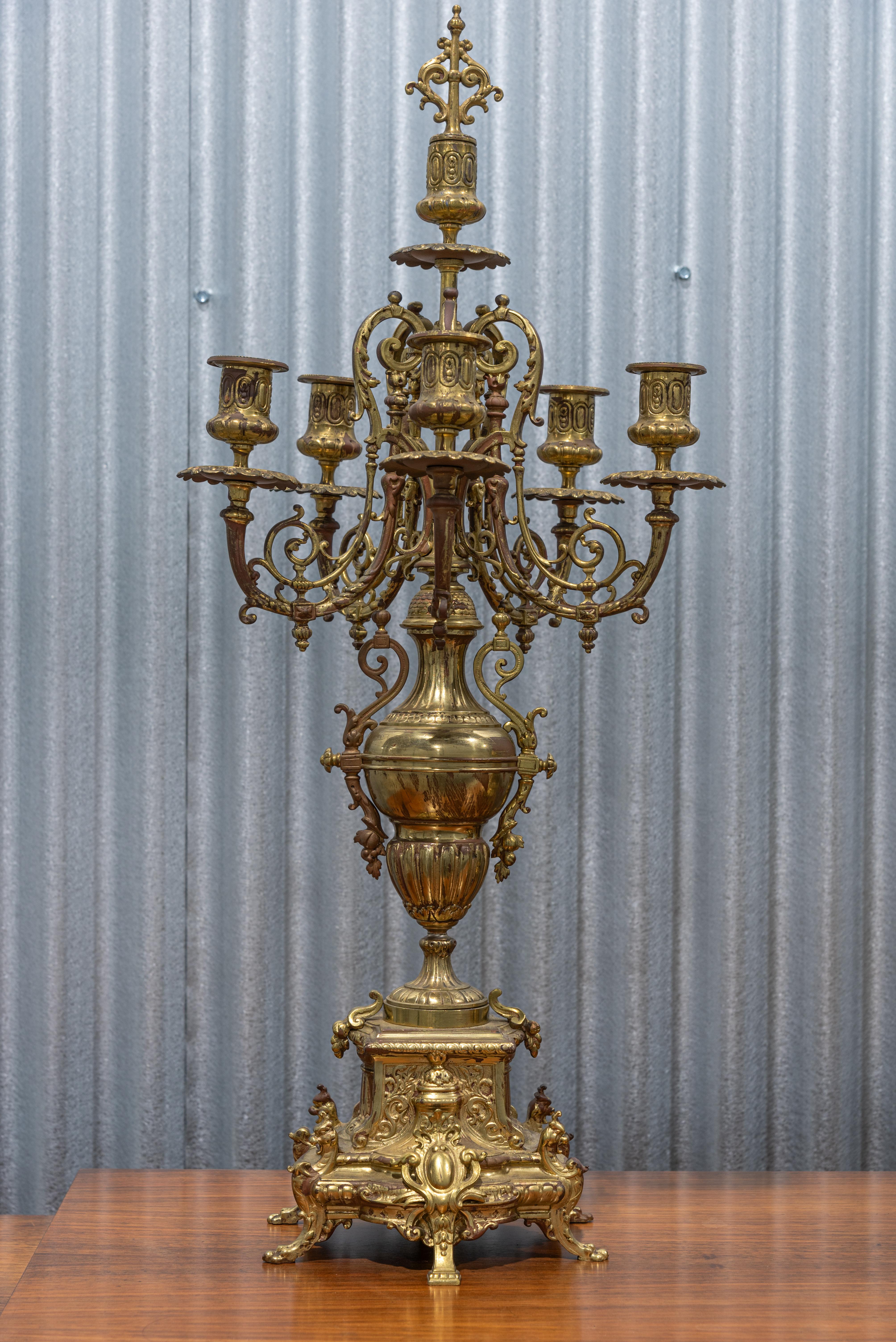 19th Century Louis XIV Style Mantel Clock 1