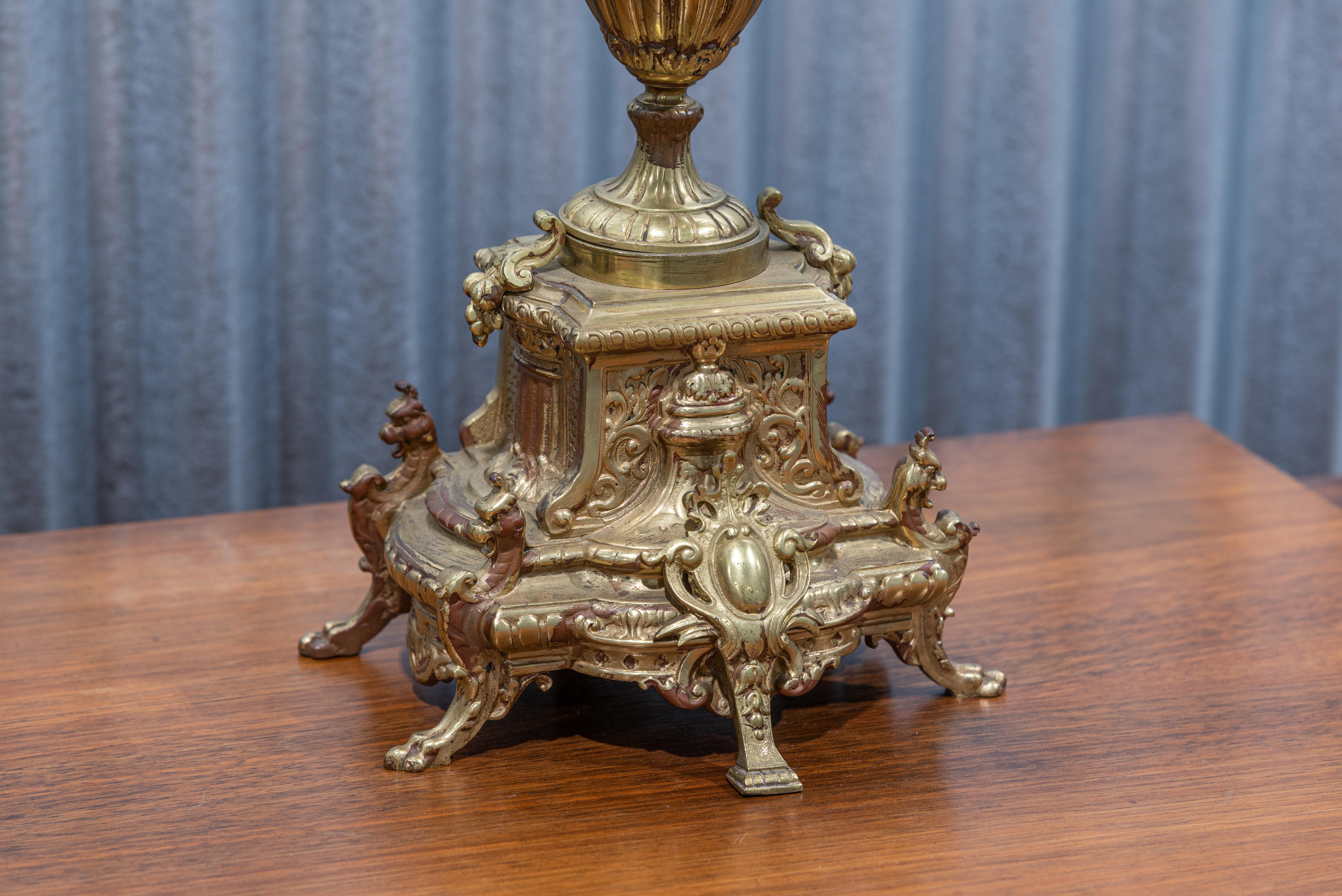 19th Century Louis XIV Style Mantel Clock 2