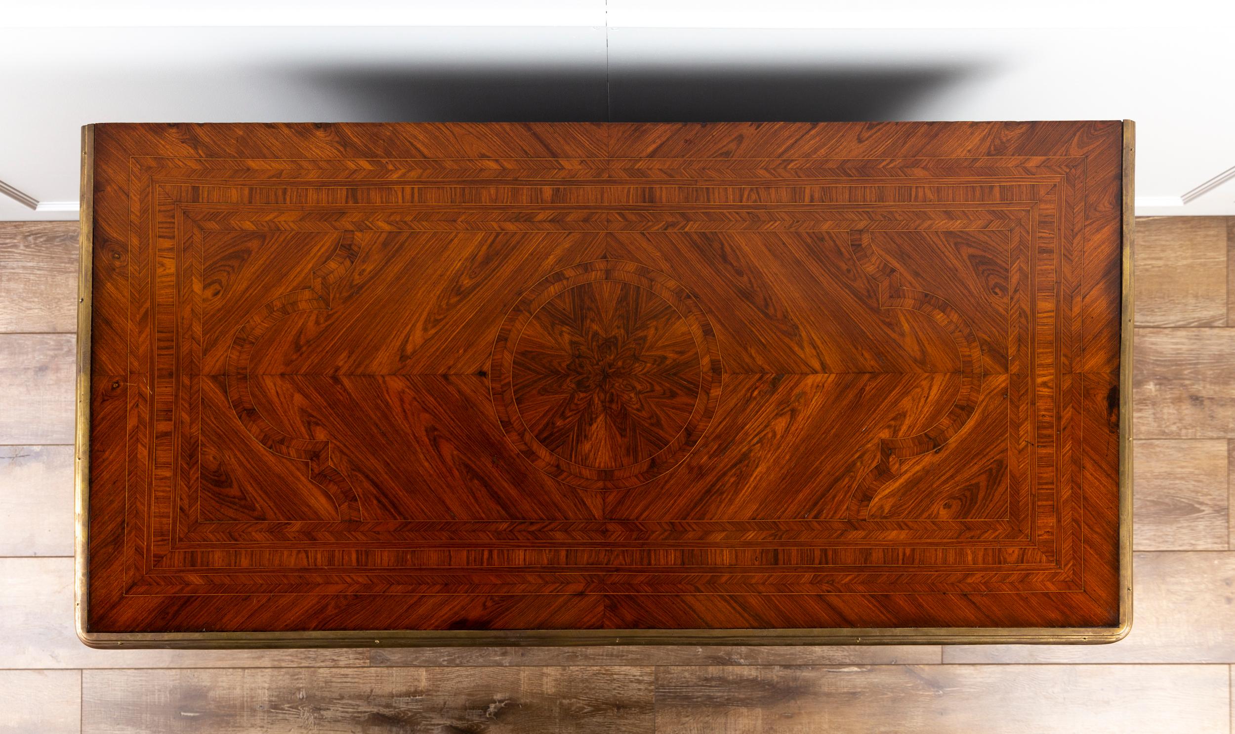 19th Century Louis XIV Style Marquetry and Gilt Bronze Mazarin Commode For Sale 6