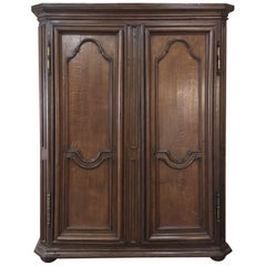 Antique 19th Century Louis XIV Style Oak Armoire
