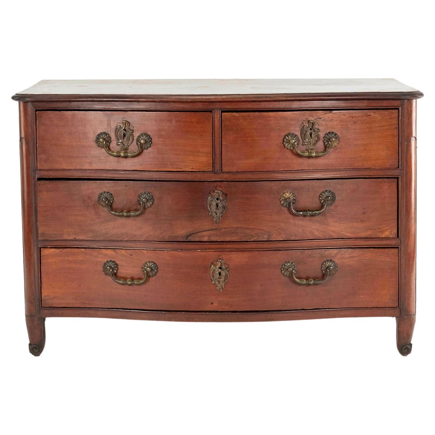Commode in legno di noce in stile Luigi XIV del XIX secolo